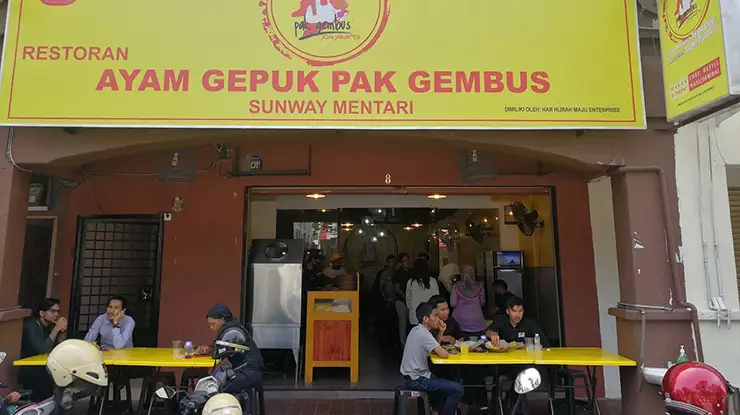 Harga Ayam Gepuk Pak Gembus Menu Malaysia